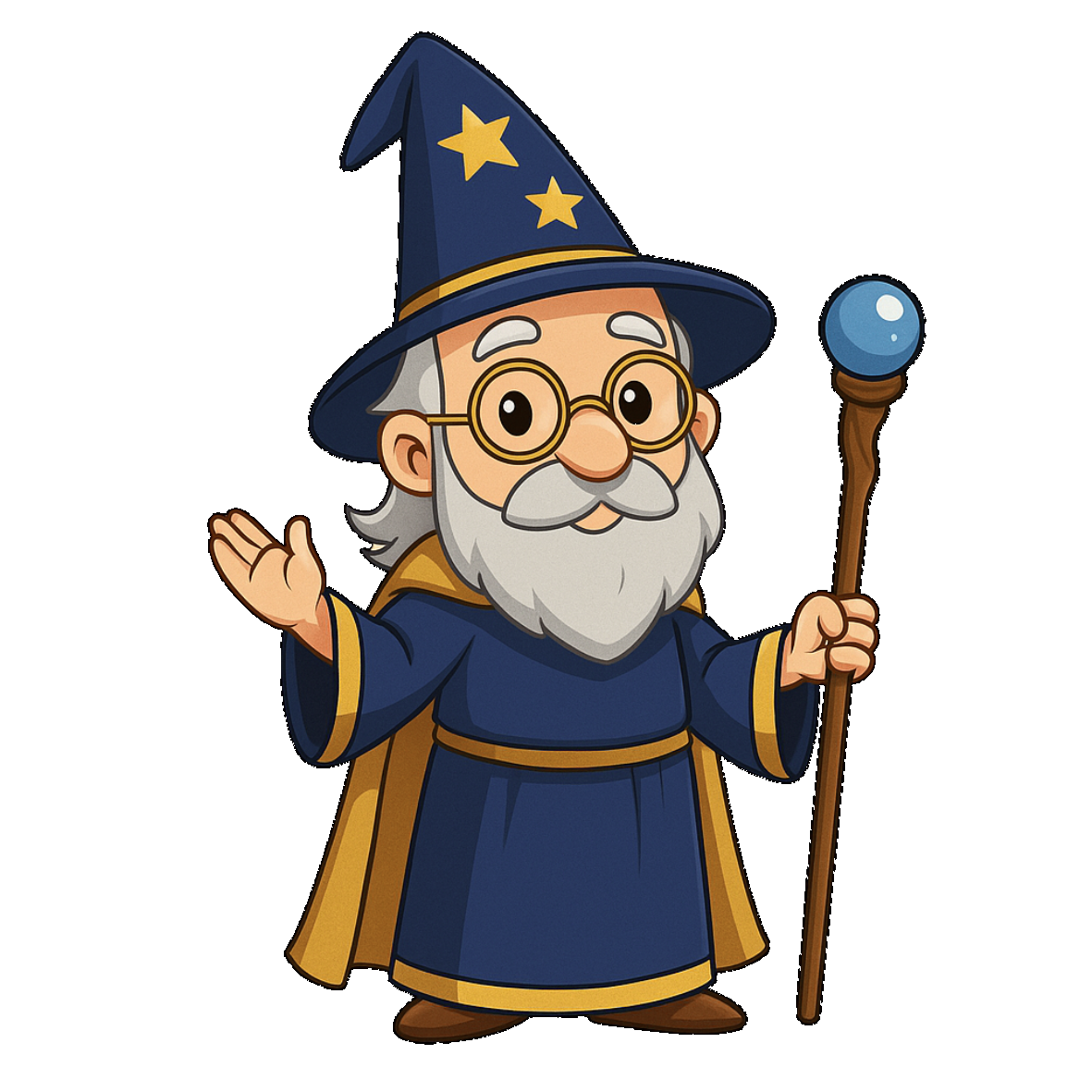 Café Magic Maskottchen – Zauberer